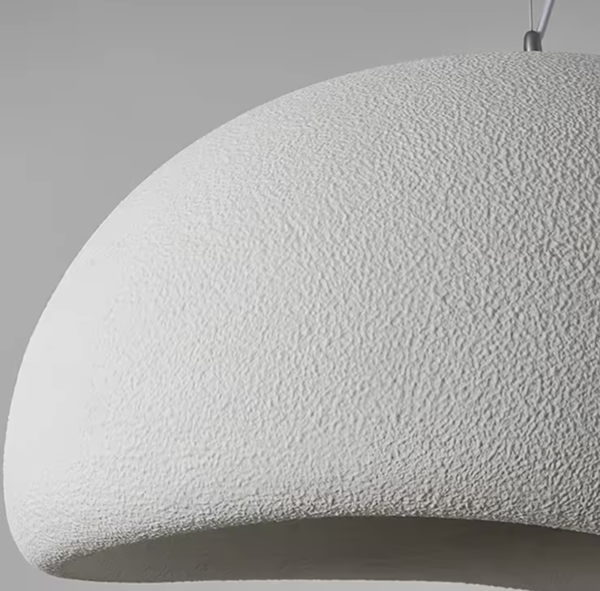 lampa wabi sabi biała zbliżenie faktura